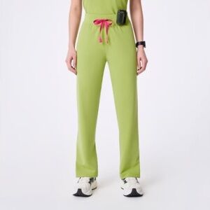 Figs High Waisted Livingston Basic Scrub Pants - Matcha - XXL - Tall at Figs